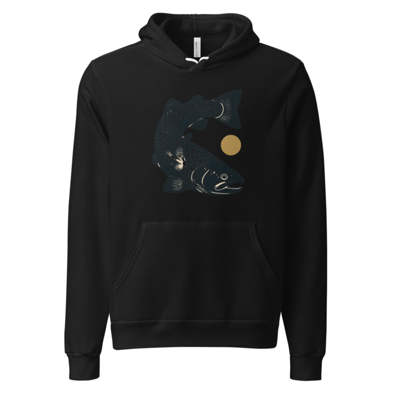 Gyotaku Rising Brown Hoodie (Artist Series) mockup