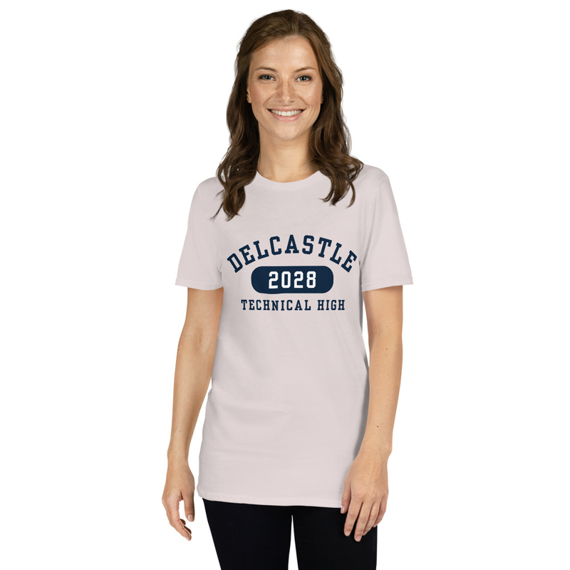 Short-Sleeve T-Shirt - Class of 2029 (Navy Font) – S, Ice Grey