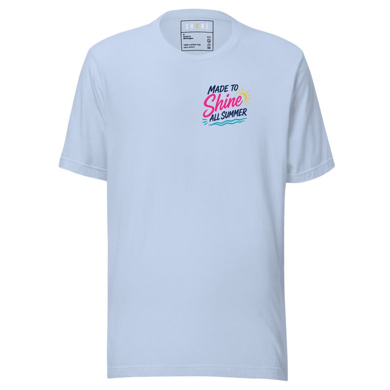 Made to SHINE T-shirt – M, Baby Blue
