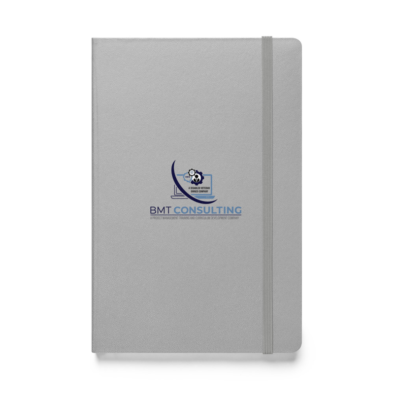 BMT Logo Hardcover bound notebook – 5.5″×8.5″, Silver