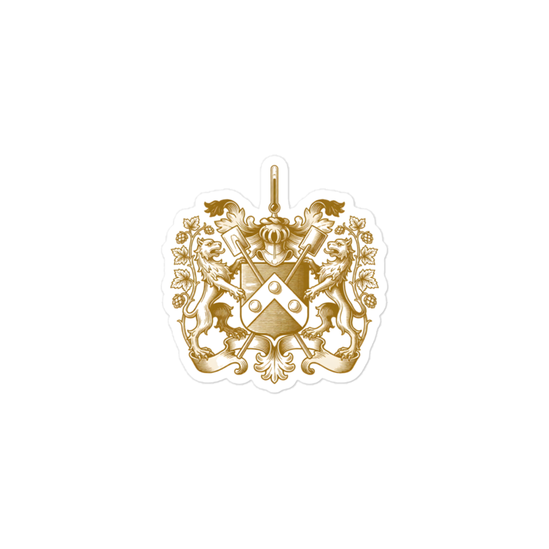 Heraldic Gold Sticker (Artist Series) mockup