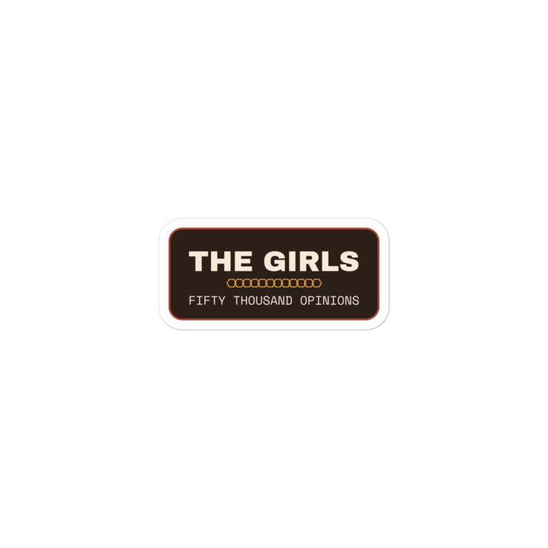 THE GIRLS Sticker mockup