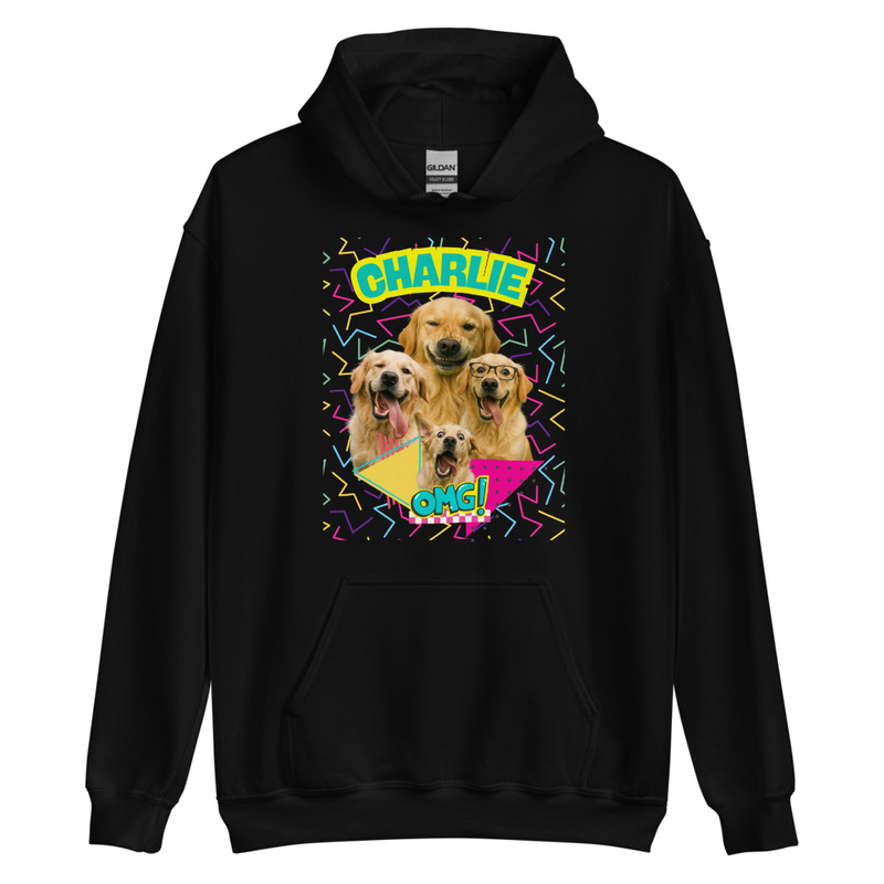 Retro Personalized Pet Party - Unisex Hoodie
