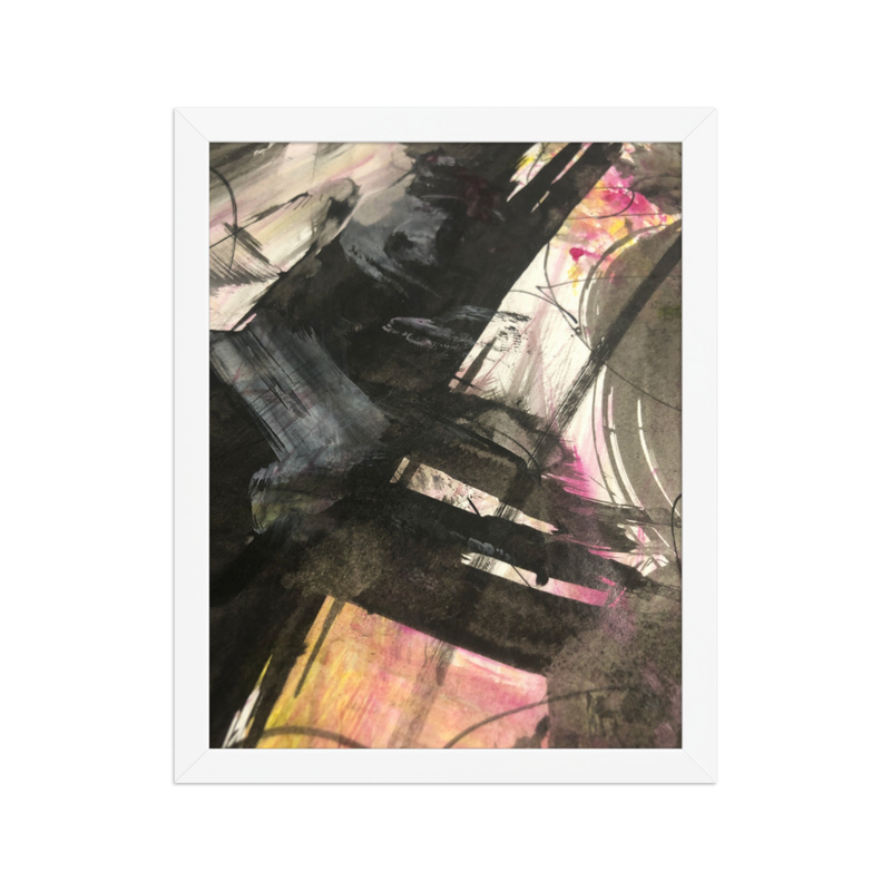 Perceptual Field 0119 – Pink Noise – Framed Print