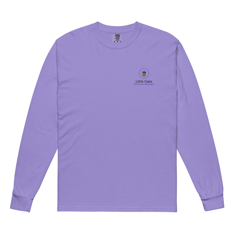 Garment-dyed heavyweight long-sleeve shirt
