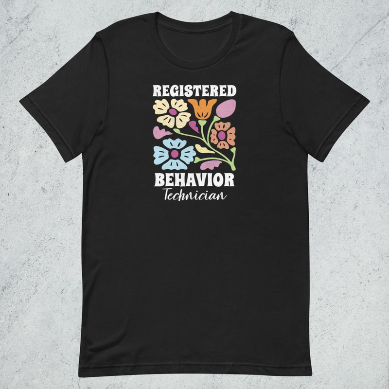 Registred Behavior Technician Funny Nurse Unisex t-shirt mockup 3