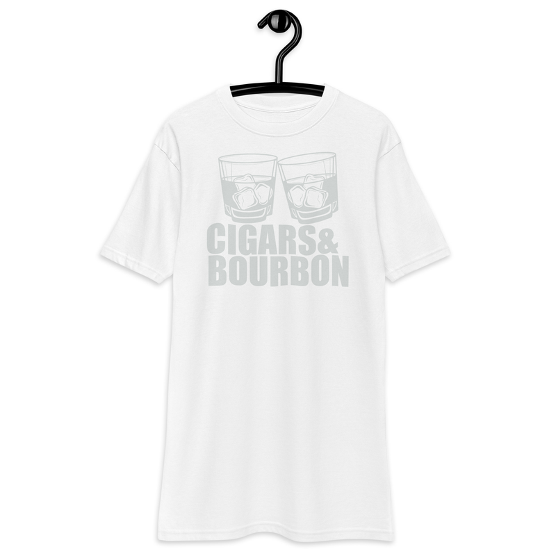 Cigars and Bourbon - Whiskey Stogie - Men’s premium heavyweight tee