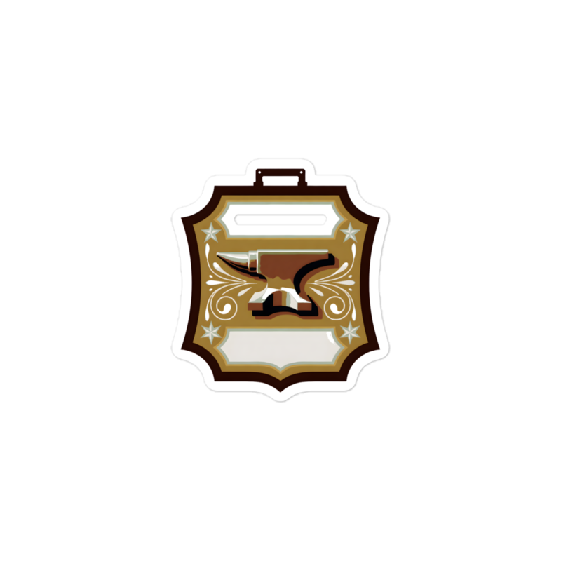 Coalsmoke Ironworks Sticker (Artist Series) mockup
