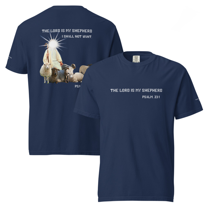 The Lord is my Shepherd Unisex garment-dyed heavyweight t-shirt