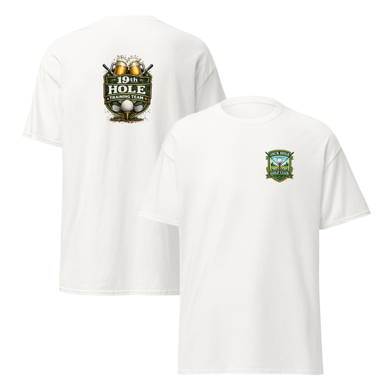 19th Hole Training Team Unisex classic tee – S, White