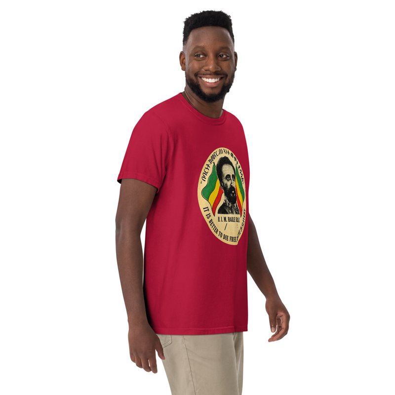 Emperor Selassie I Freedom Unisex garment-dyed heavyweight t-shirt