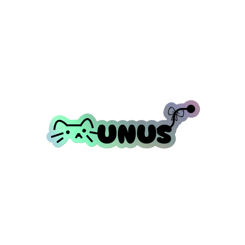 Munus - Holographic stickers – 4″×4″, Grey