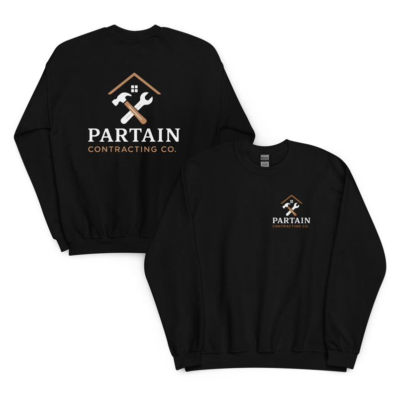 Partain Signature Crewneck - Dark – S, Black