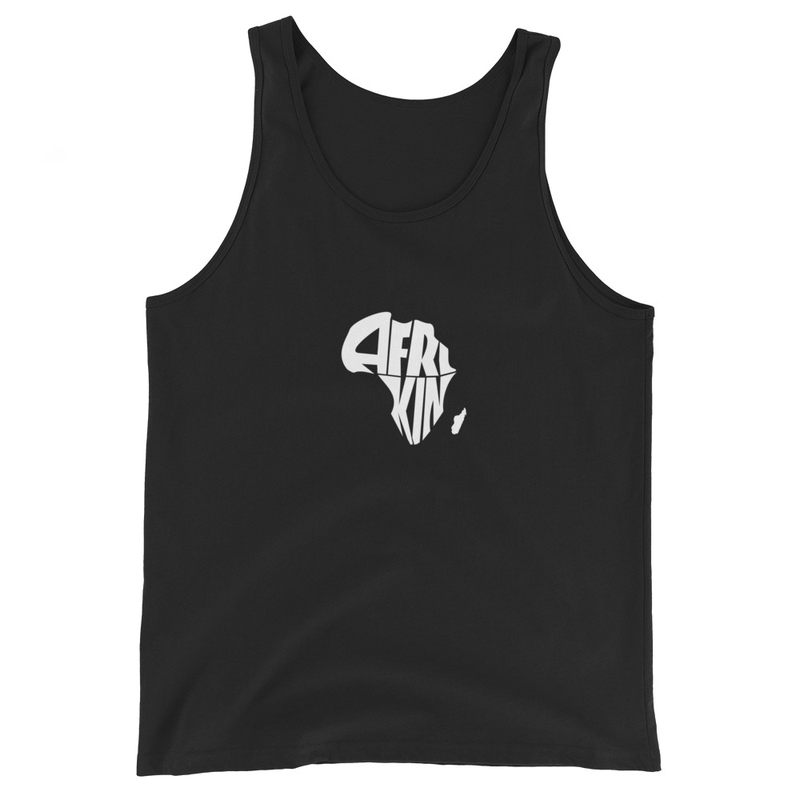 AfriKin Nation Wht Tank Top