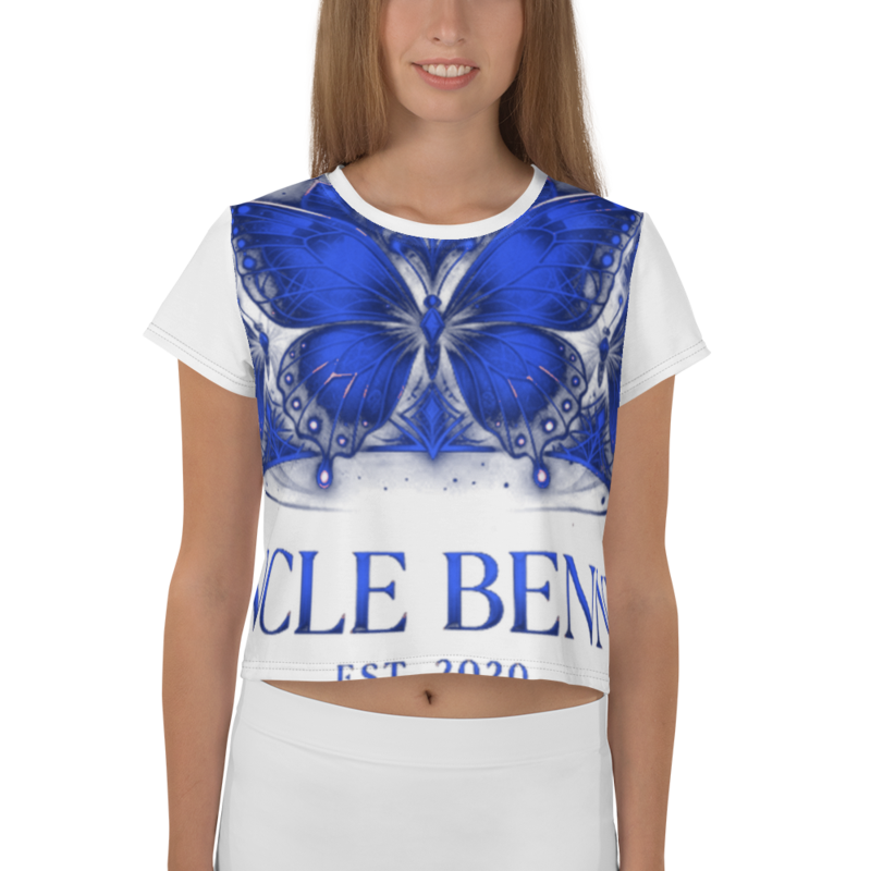 Uncle Benny ® Crown IV Crop Tee Neon Blue EST. 2020