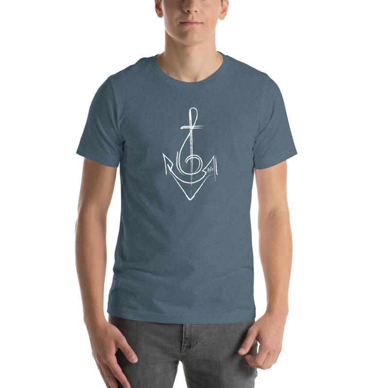 Anchor Unisex T-Shirt – S, Heather Slate