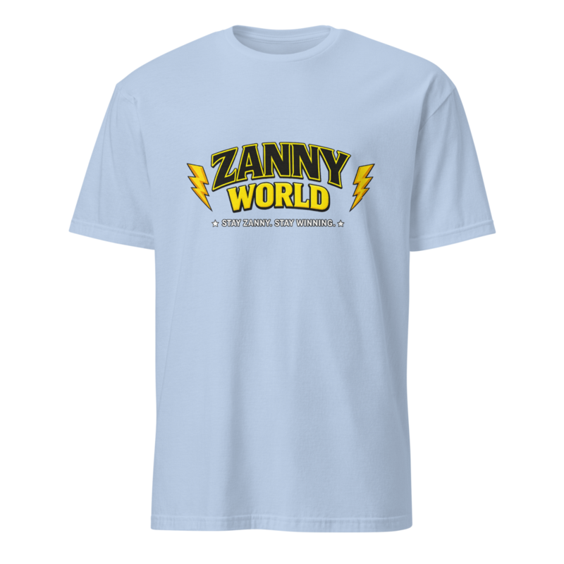 ZannyWorld Unisex T-Shirt – S, Light Blue
