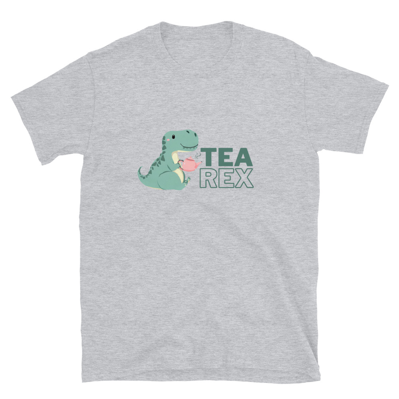 Tea Rex: Camiseta unisex · Gris deportivo