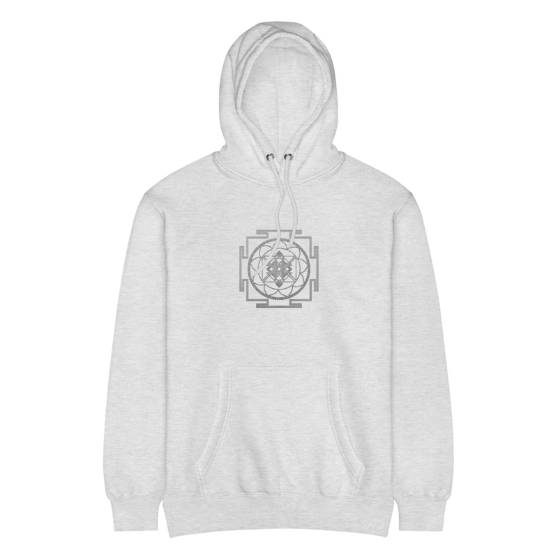 Narasimha Dev Yantra Mid-Weight Hoodie – XL, Heather Grey