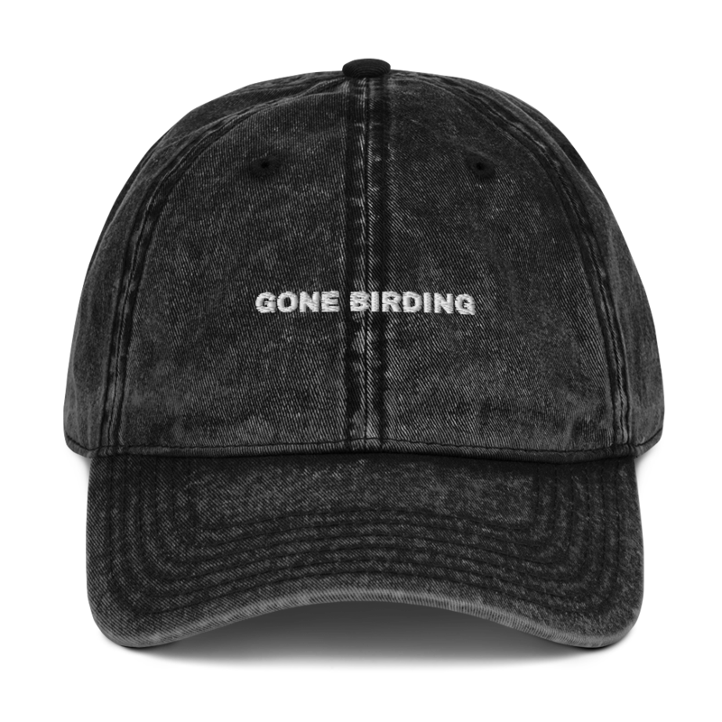 GONE BIRDING Dad Hat mockup