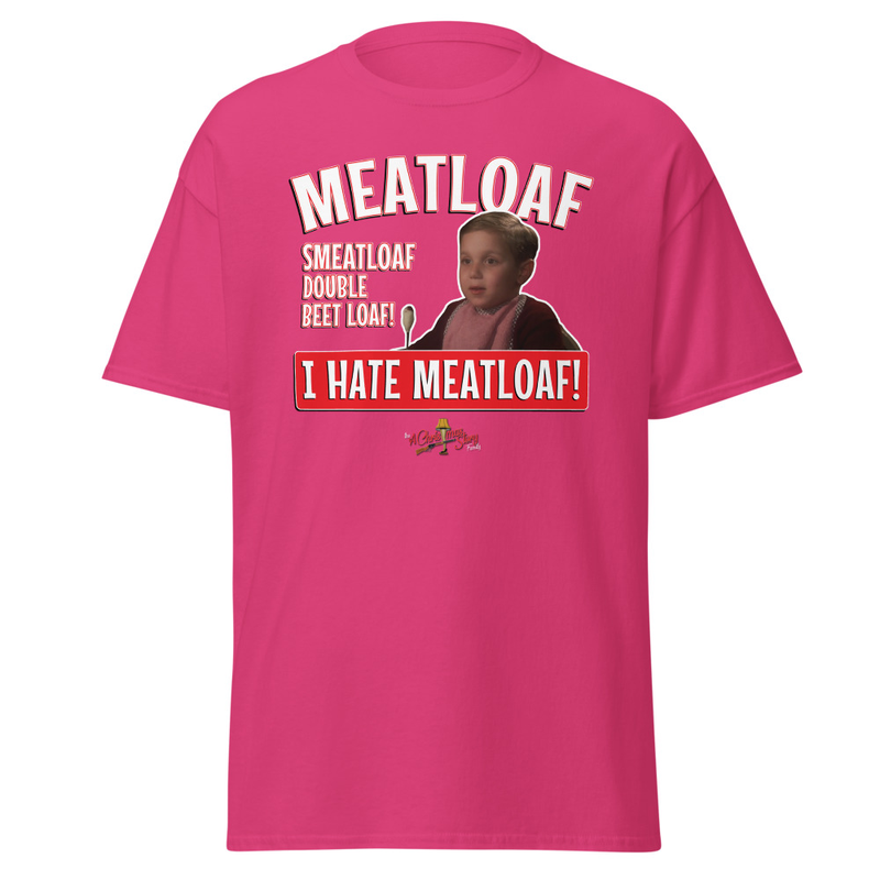 The “Meatloaf Smeatloaf!” T-Shirt Christmas Story Family Style – XL, Heliconia