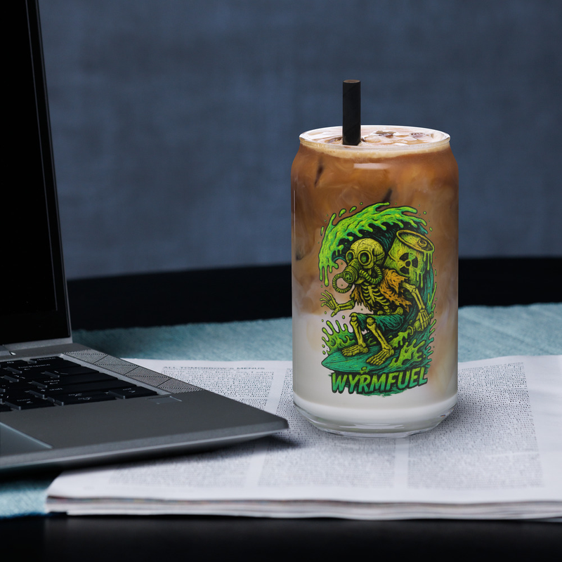 Toxic Drop-In 16oz Can Glass back