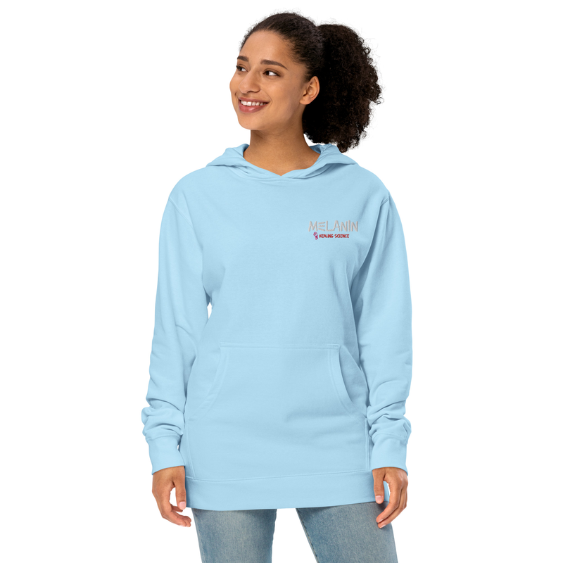 Unisex midweight hoodie – M, Blue Aqua