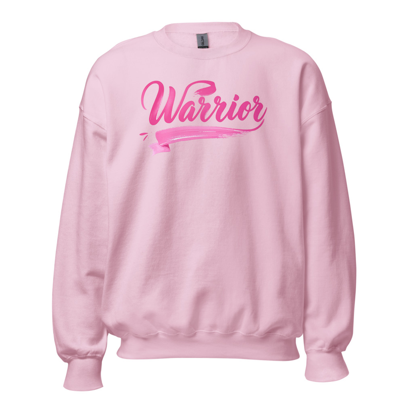 "Warrior" Unisex Crew Neck Sweatshirt  – XL, Light Pink