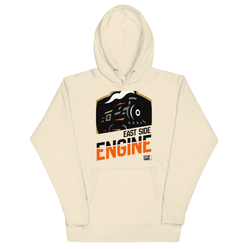 East Side Engine - Big Logo Hoodie – XL, Bone