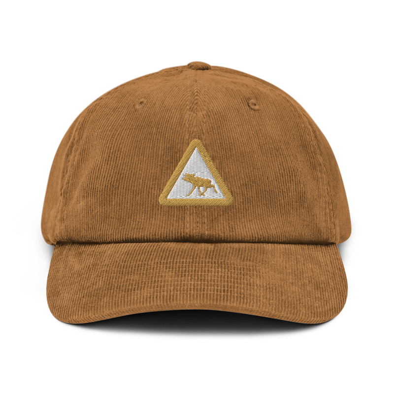 Corduroy hat - Moose warning view 4