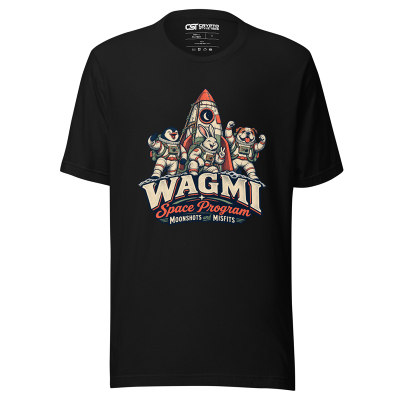WAGMI Space Program Moonshots and Misfits T Shirt