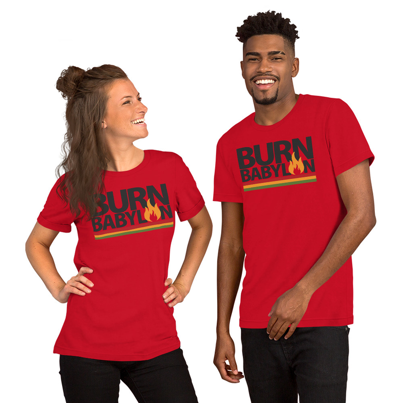 Burn Babylon Unisex t-shirt – XS, Red