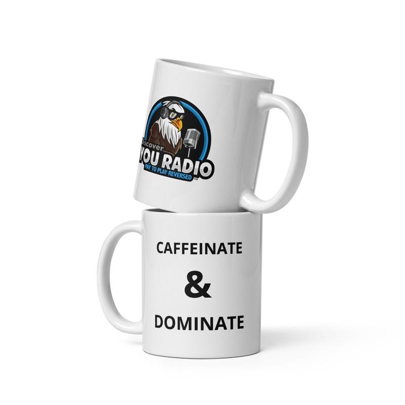 White glossy mug