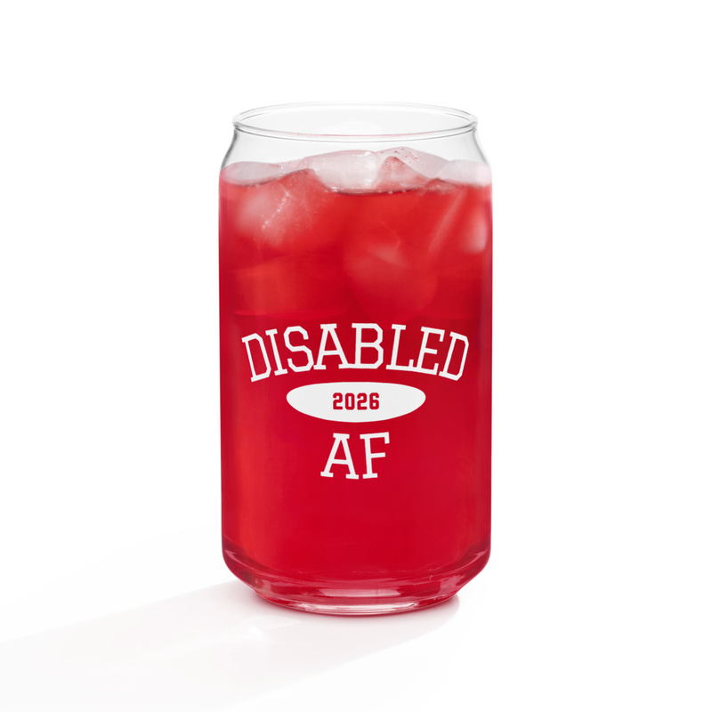 Disabled AF Can-shaped glass