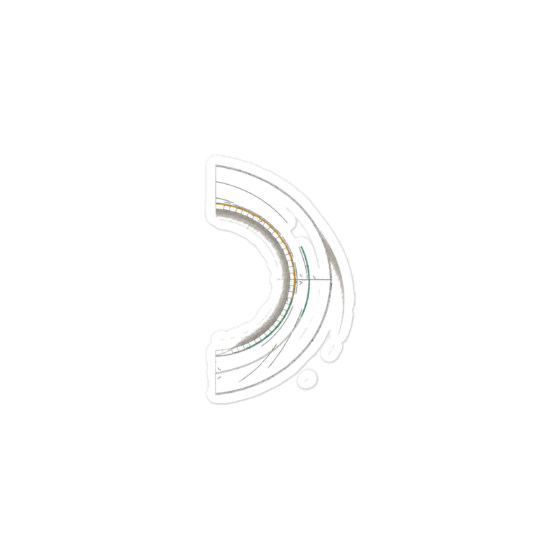 The Corner Sticker mockup
