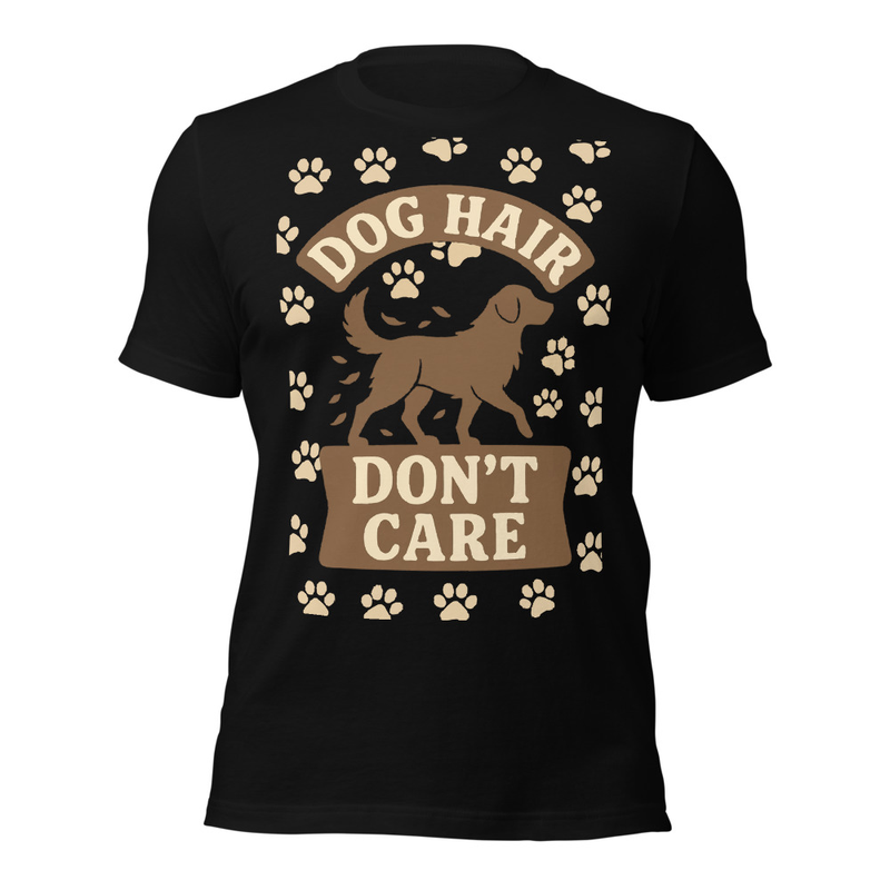 Dog Hair, Don't Care Tee in Black