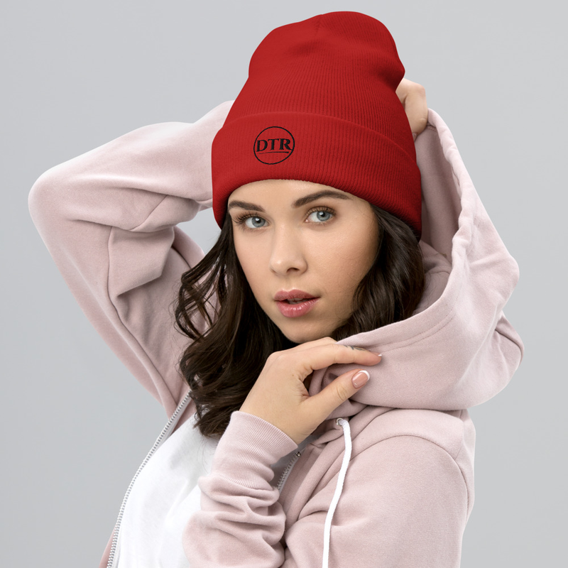 DTR Cuffed Toque/Beanie Black Logo