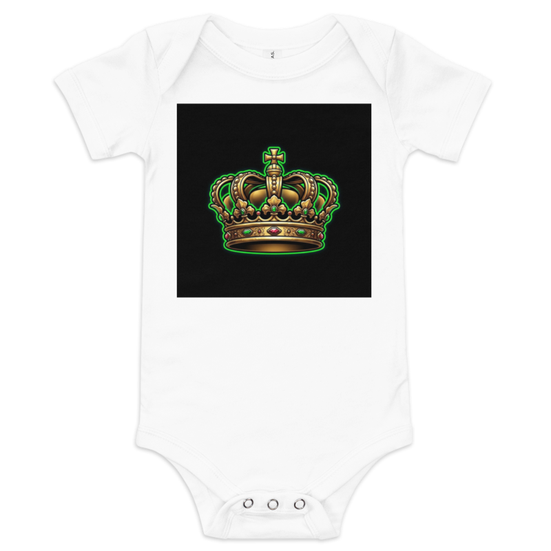Uncle Benny ® Gold Crown Baby One Piece Neon Green EST. 2020