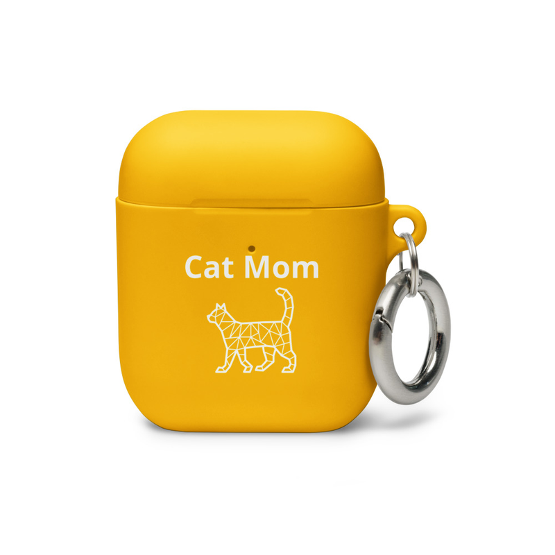 AirPods case: Cat Mom – AirPods, Yellow