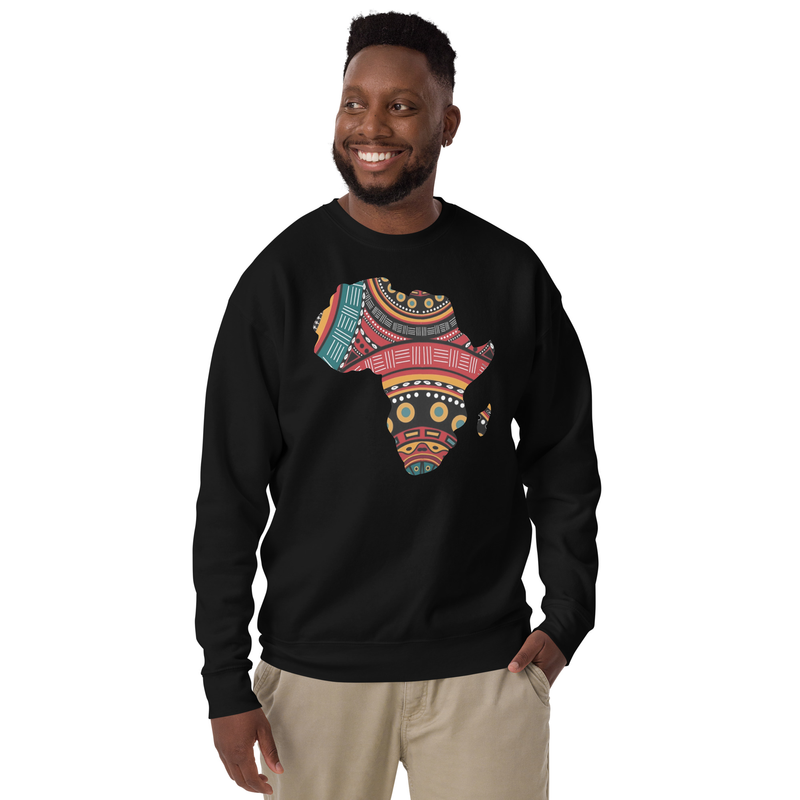 AFRIKA Unisex Premium Sweatshirt – 3XL, Black