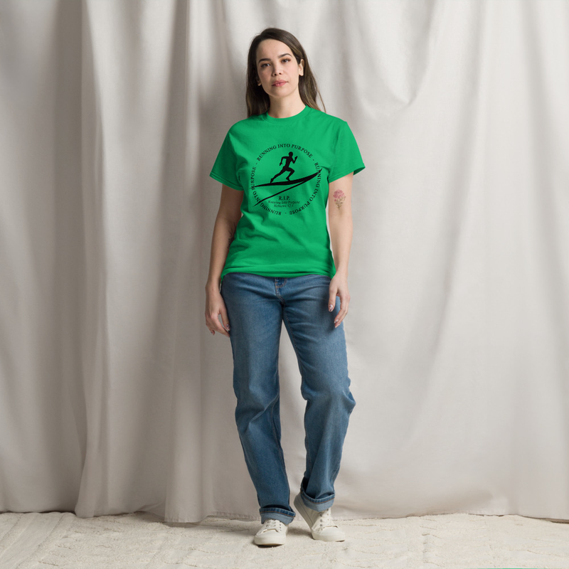 Running into Purpose Unisex classic tee – XL, Irish Green