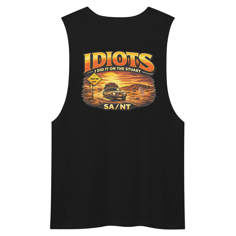 Men’s drop arm tank top – S, Black