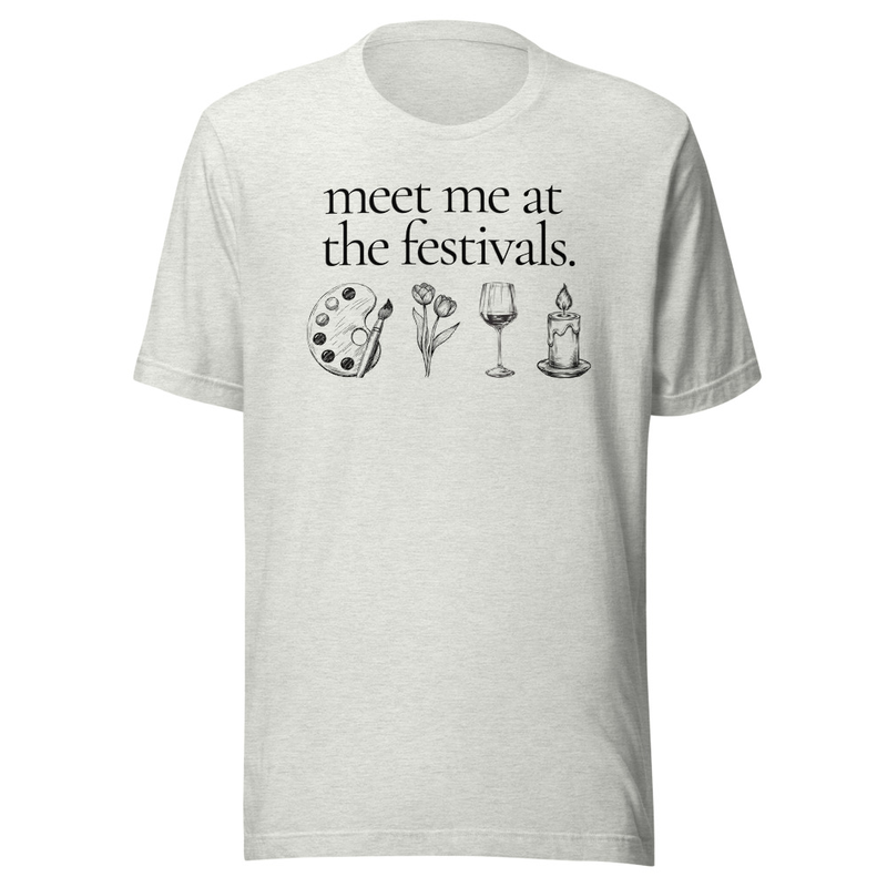 Festivals Tee – S, Ash