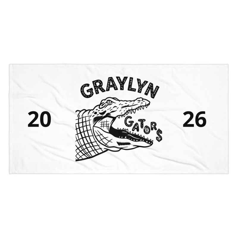 Gator Towel 2026 – 36″×72″, White