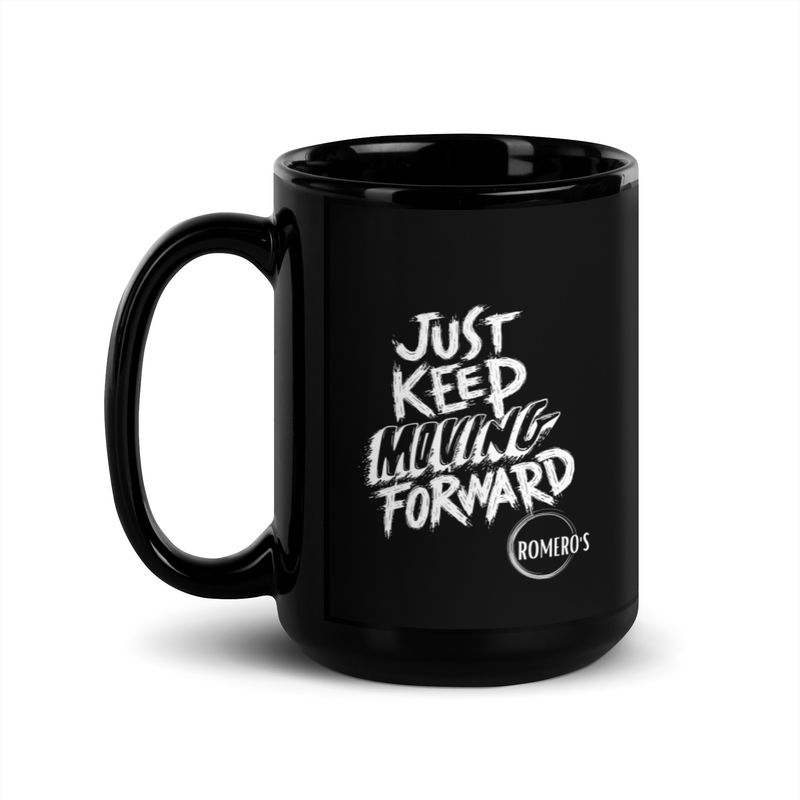 Black Glossy Keep Moving Mug
