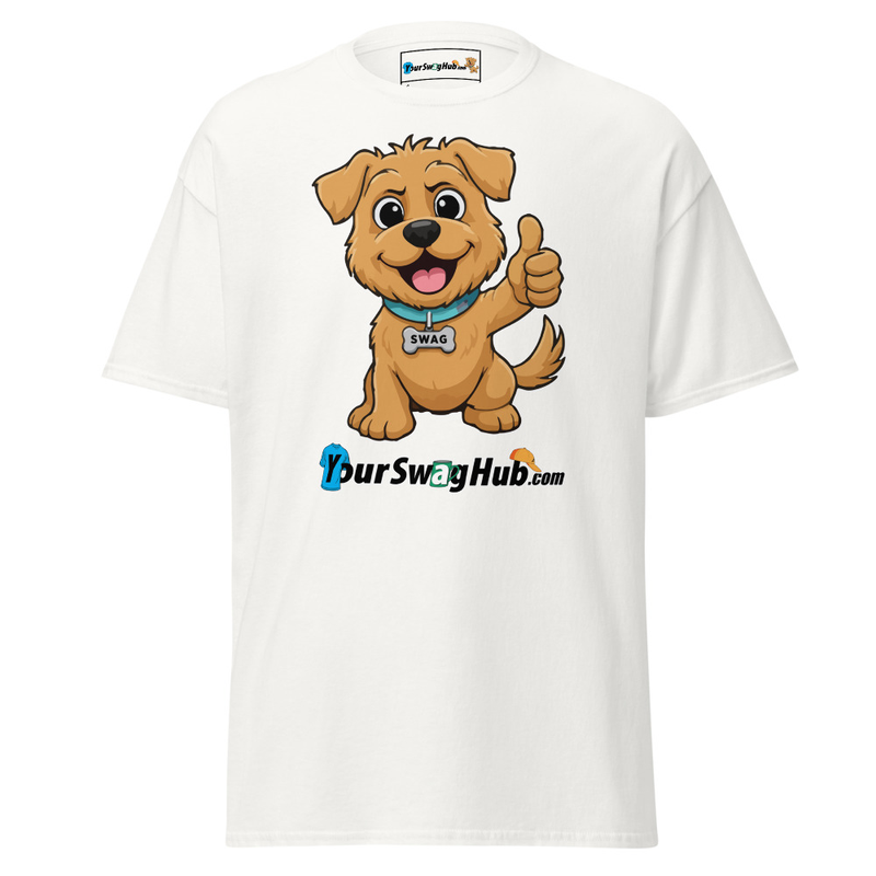 Swag | YourSwagHub.com Thumbs-up Classic Tee – S, White