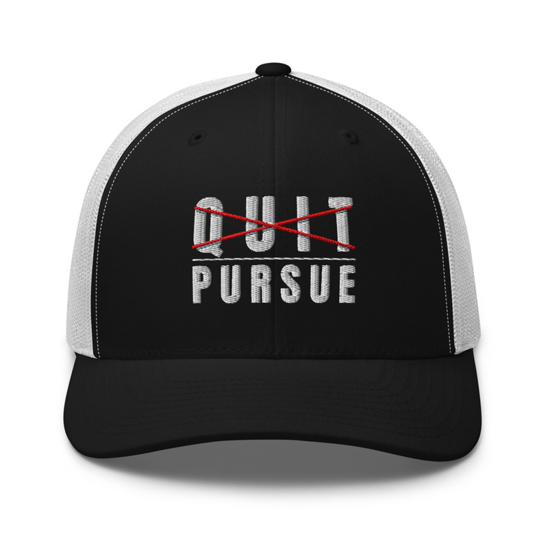 Mesh Quit/Pursue Trucker Hat