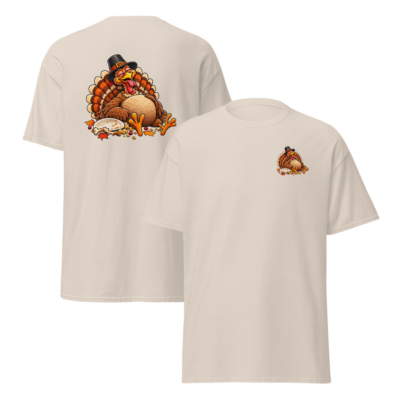 Turkey Coma Thanksgiving Unisex classic tee – S, Natural