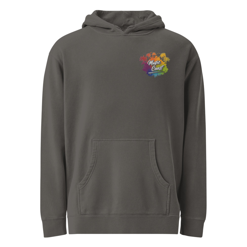 Music Coast Unisex pigment-dyed hoodie ( OG Logo )