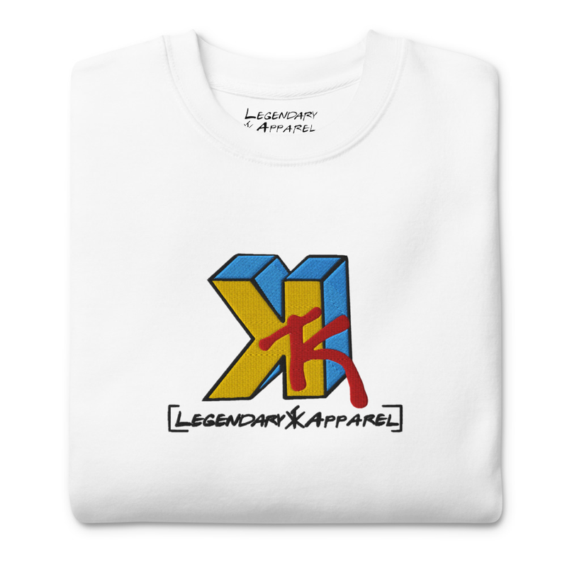 [ ktk music ] Premium Crewneck – S, White